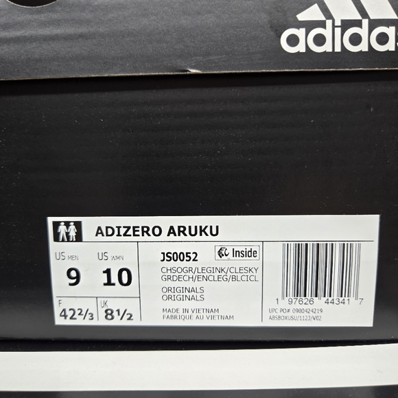 New adidas Adizero Aruku Charcoal Solid Grey JS0052 Men\'s Shoes Size 9